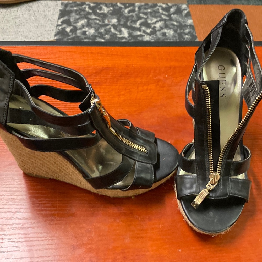 Guess zipper wedge espadrilles - Picture 1 of 4